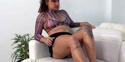Smoking Hot teen 18+ Talks Dirty While Playing With Her Tight Pussy