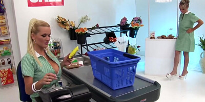 Sharon Pink And Wendy Wonders Use Their Big Tits To Lure In Customers