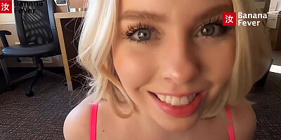 Chinese Guy And Haley Spades - Small Petite Blonde Haley Loves Riding Tall Asian Cock - Amwf