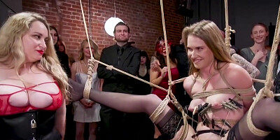 Bound Slaves All Holes Fucked At Swinger Orgy Party