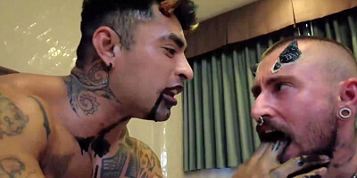 Inked Damian Dragon And Mirko Kovac Having Wild Threesome
