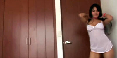 Tiny Tessa big tits and lesbian tease