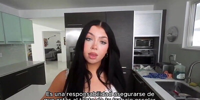 Harder For An A Sub Espanol With Holly Day And Step dad Crush