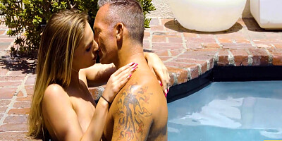 Pool Becomes A Good Place For Minxs Hot Xxx With Bfs Stepdaddy