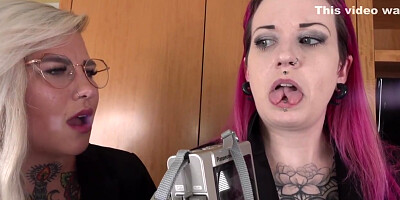 Three Tattooed Lesbians Play With Their Toys And Tongues With Kennedy Rose, Misha Montana And Darcy Diamond