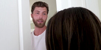 Sexy brunette's ass was destroyed by a throbbing rod