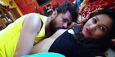 Amateur Indian couple are having fun all by themselves