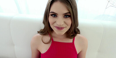 A babe is up in the air, getting a big dick in her wet pussy