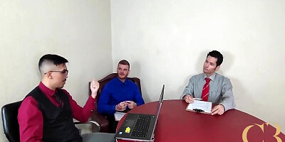 Office Gone Mad When Two Blondes Shows Up