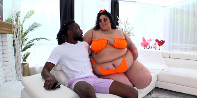 Crystal Blue Receives a BBC Fitting of Her Size