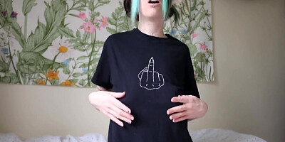 No Bra Tit Tease Joi