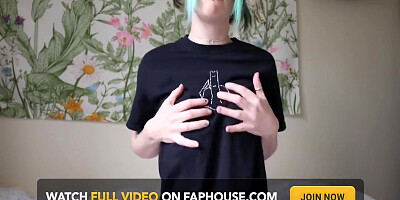 No Bra Tit Tease Joi