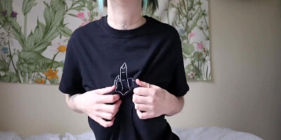 No Bra Tit Tease Joi