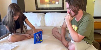 A Connect 4 Game Turns Wild Once She Loses All Her Clothes And Loses The Bet