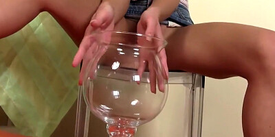 Pinky June - Grace Strips And Pisses Hard 6 Min