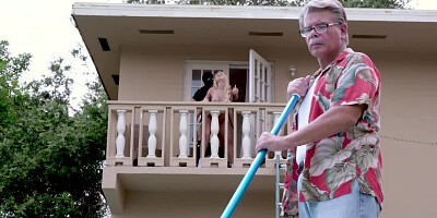 Carmen Caliente is fucked by a perverted burglar Peter Green