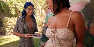 Jewelz Blue, Jenna Fox And Jenna Foxx - Busty Babe Facesitting Ebony Lesbian Bff