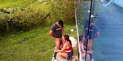 Girl Sucking Her Stepbrothers Big Cock - Real Couple