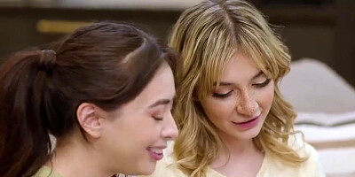 Bella Bends, Chloe Surreal And Big T In Wtf Are You Licking My Busty Stepmom For