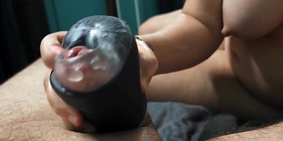 Vibrator Toy Used To Masturbate Husbands Cock