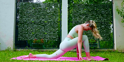 Sexy Outdoor Yoga By Stella Cardo