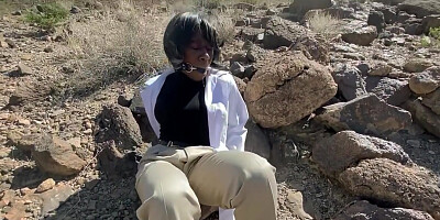 The Struggle Games- No. 1-two Professional Women-gagged + Restrained In Middle Of The Desert