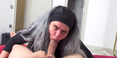 Hot Maid Caught Me Jerking Off In My Bedroom. Risky Jerk Off. 10 Min