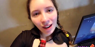 Lunalure - Classmate With A Short Skirt Dropped Her Pen While Studying, Classmate Licked And Fucked Her Pussy