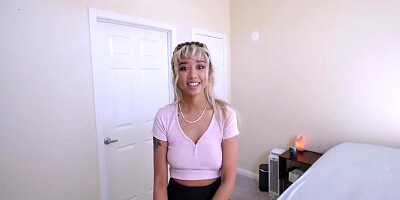 Mina Luxx And Gia Dibella - Petite Gia Takes Off Her Clothes And Lets The Man Fuck Her