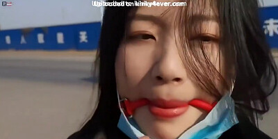 Chinese Girl Outdoor Bondage