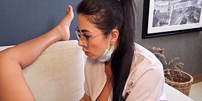 Mariana Martix And Silvana Lee In Feels Sick And Calls Nurse To Take Her Temperature