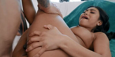 RealWifeStories - Tattooed Ember Snow gets ass licked in thong