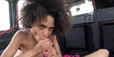 FakeTaxi: Trimmed pussy Luna Corazon brunette POV blowjob XXX