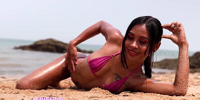 Lilly And Namy Getting Hot And Naughty On Empty Beach