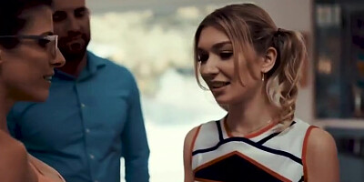 Cheerleader Has No Choice Than To Fuck - Mackenzie Moss And Cory Chase