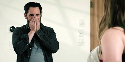 Big-boobed BBW Codi Vore impaled in the sideways pose