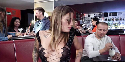 Flawless Silvia Dellai's party scene