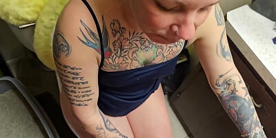 Sucking My Dick In The Bathroom Cum On Pussy Fucking Doggystyle Bent Over Toilet Multiple Orgasms