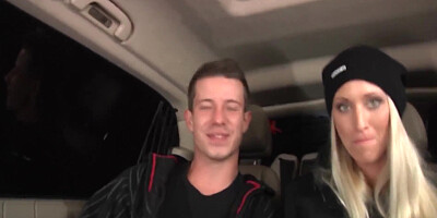 Perfect And Big Blonde Milf Fucking A Dude In Taxi