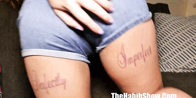 Nice-looking Alexis Love at ebony action