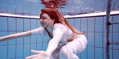 Fiancée's small tits trailer by Underwater Show