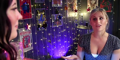 Lindsey Cruz And Cherry Torn - Bartender Whips Blonde In A Suspension