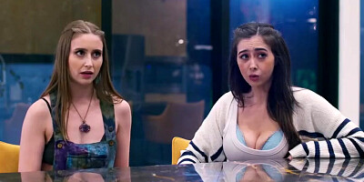 Stepsisters Are Gonna Fuck Their Stepmom With Mellanie Monroe, Chloe Surreal And Laney Grey