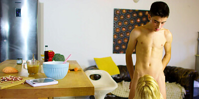 Dinner prep gets interrupted for great hardcore sex