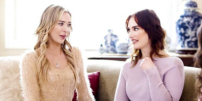 Pulchritudinous Aiden Ashley and Siri Dahl at big tits movie