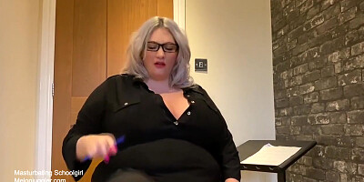 Slutty Uk Bbw Dresses As A And Wanks Her Cunt - Brunette - Simone Stephens