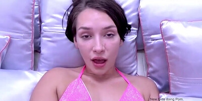 Cute Girl Super Horny Around Cock