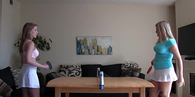 The Perfect Game Of Strip Table Tennis And A Fucking Machine