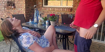 Mutual Masturbation With My Stepsis Outdoors