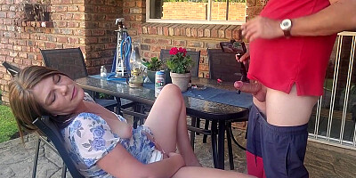Mutual Masturbation With My Stepsis Outdoors